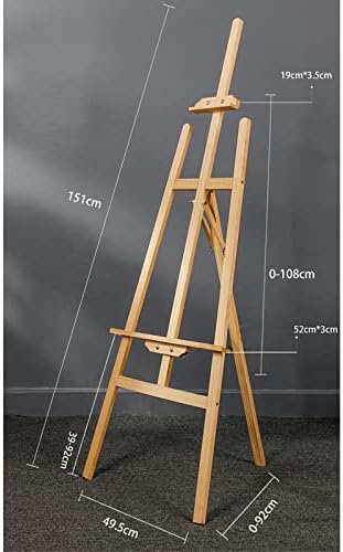 Adjustable Folding Wooden Art Easel for Painting and Sketching