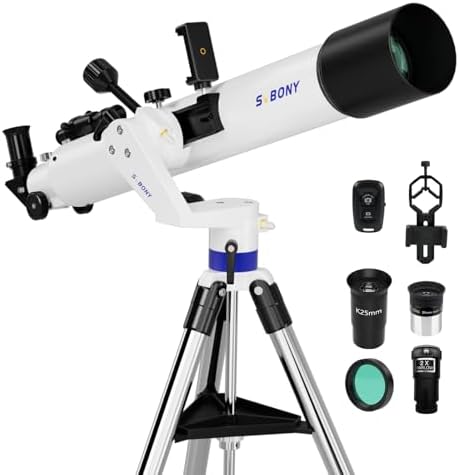 SVBONY SV520 High-Powered Refractor Telescope Kit for Beginners