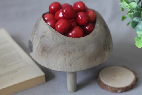 Rustic Wooden Candle Holder with Refillable Candle Sand and 30 Wicks