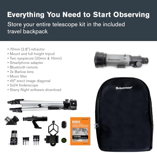 Celestron Travel Scope 70DX Telescope for Beginners and Travel