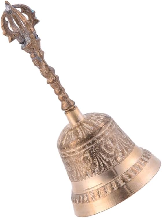 EXCEART Brass Hand Bell for Wedding and Event Use