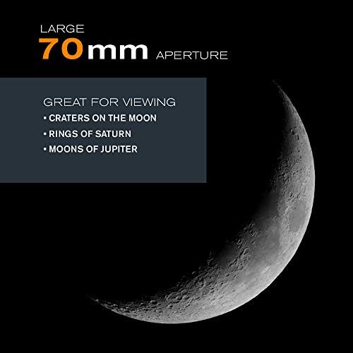 Celestron PowerSeeker 70EQ Refractor Telescope for Beginners