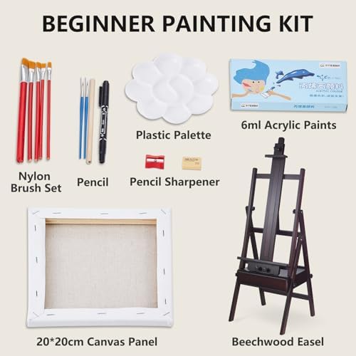 Yokugo H-Frame Easel for Painting and Art