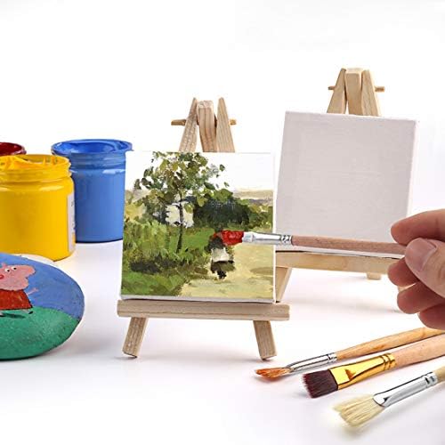 Tosnail 12 Pack Mini Canvas and Easel Set