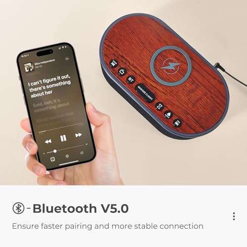 Uscce Alarm Clock with Bluetooth FM Radio and 10W Speaker