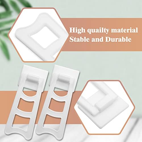 4 White Plastic Frame Easel Back Stand 12 Pcs