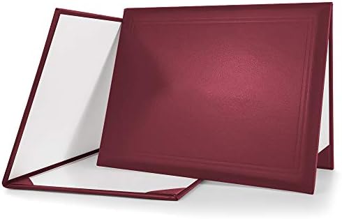 Graduation Mall 85x11 Inch Diploma Cover Certificate Holder Maroon 1 Pack
