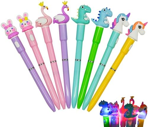 Maydahui 20 Pcs Luminous Animal LED Light Pens