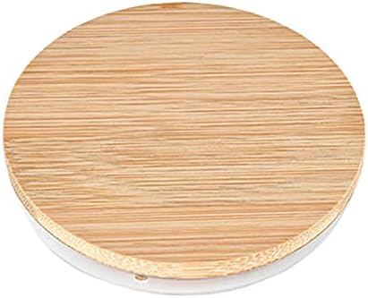 Teensery Matte Glass Jar with Bamboo Lid for Candle Making