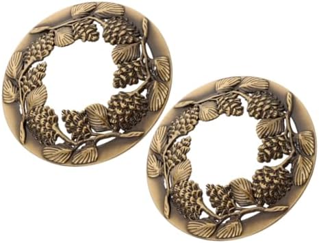 2Pcs Metal Candle Covers Hollow Antique Design for Jar Candles