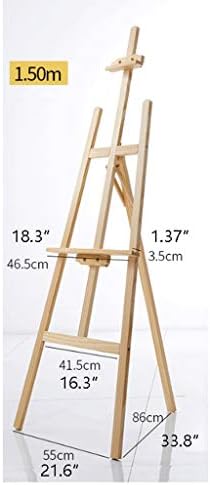Adjustable Folding Wooden A-Frame Display Easel