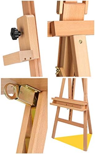 Adjustable Height Display Easel for Art and Drawing