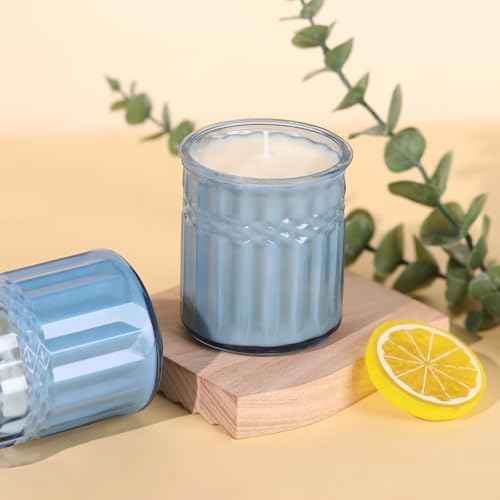 10pcs 7oz Blue Candle Jars for Making Candles