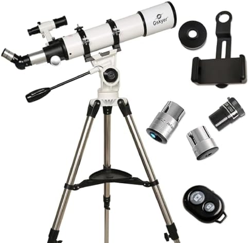 Gskyer 600x90mm AZ Refractor Telescope for Adults Astronomy