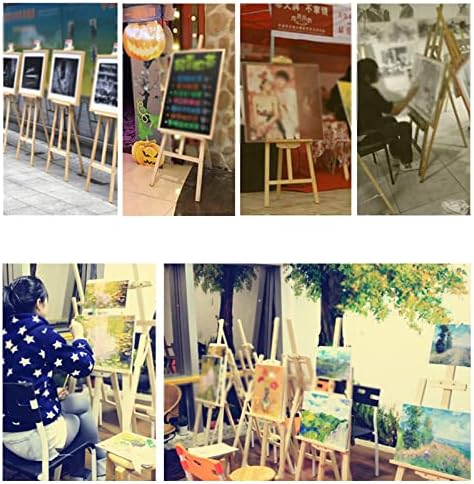 150cm Tall Folding A-Frame Wooden Easel for Art and Display