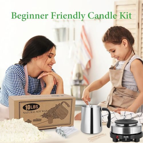 SAEUYVB Candle Making Kit with 10lbs Soy Wax