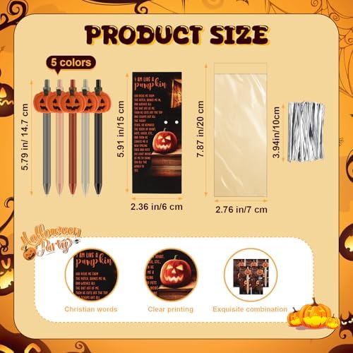 30 Set Halloween Christian Gift Decor with Prayer Bookmarks