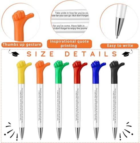 Kosiz 30 Pcs Motivational Thumb Up Pens for Students