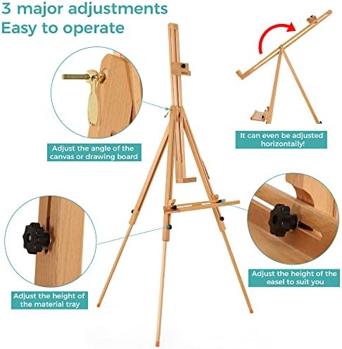 VISWIN Portable Easel with Carry Bag and Adjustable Height
