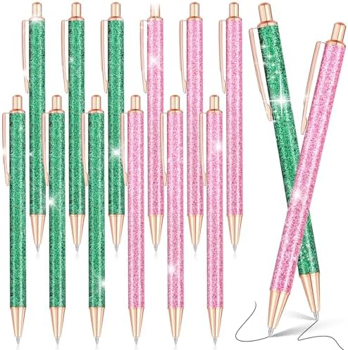 16 Pcs Princess and Witch Glitter Ballpoint Pens