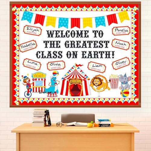 Funrous Carnival Bulletin Board Set Welcome to the Greatest Class on Earth