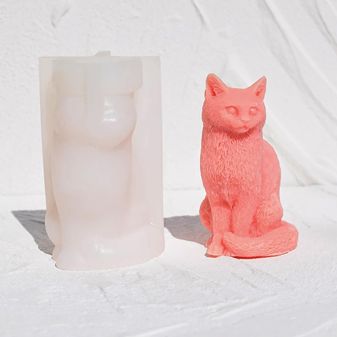 Cute Cat Candle Silicone Mold for DIY Art Projects