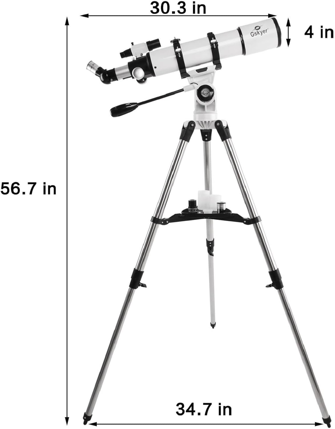 Gskyer 600x90mm AZ Refractor Telescope for Adults Astronomy