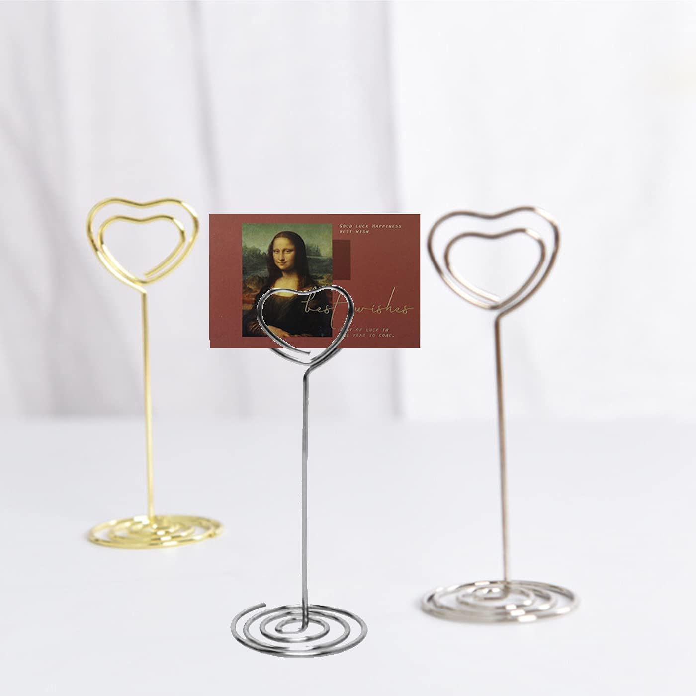 Silver Wedding Table Numbers Holder 20 Pack