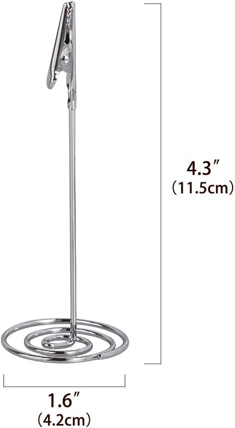 Artliving 12pcs Place Card Holder with Silver Base