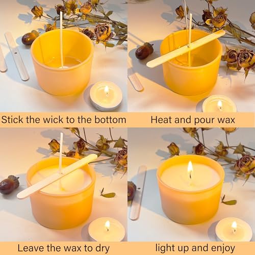MILIVIXAY 20-Pack Fall Candle Jars with Lids and Kit