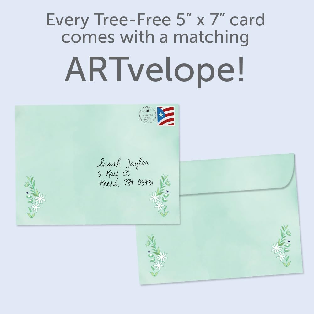 Tree-Free Greetings Hanukkah Card Set - 10 Cards with Envelopes