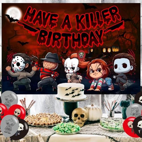 Halloween Horror Party Backdrop 5x3ft