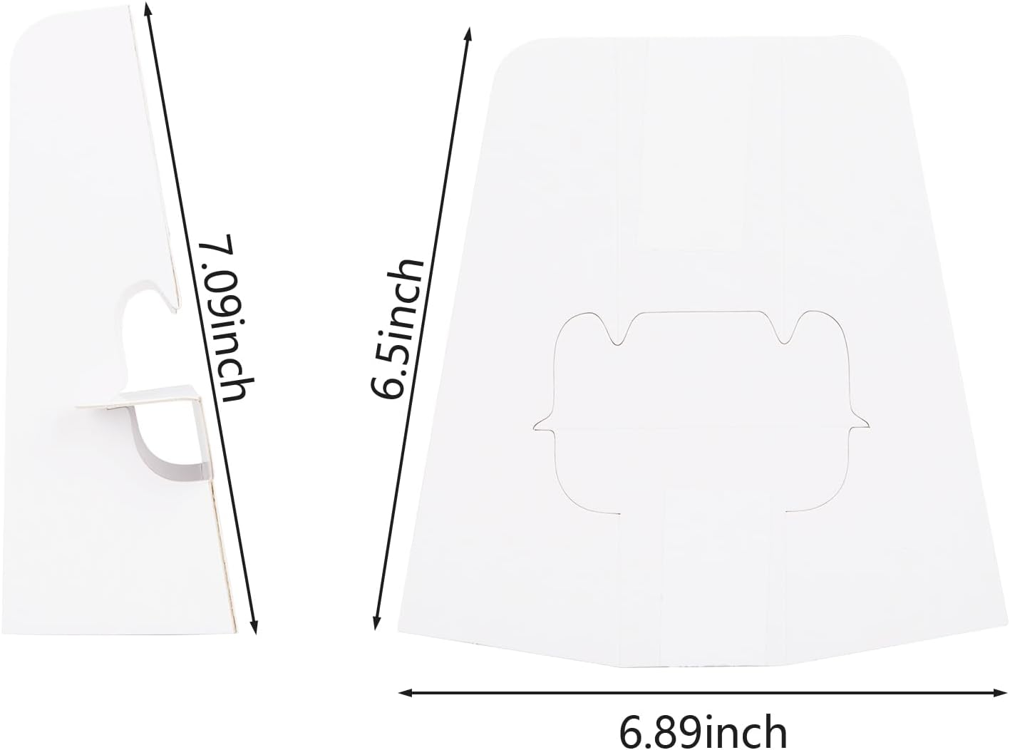 SHUESS 100 Pack 7 Inch Self Adhesive Cardboard Easel Backs