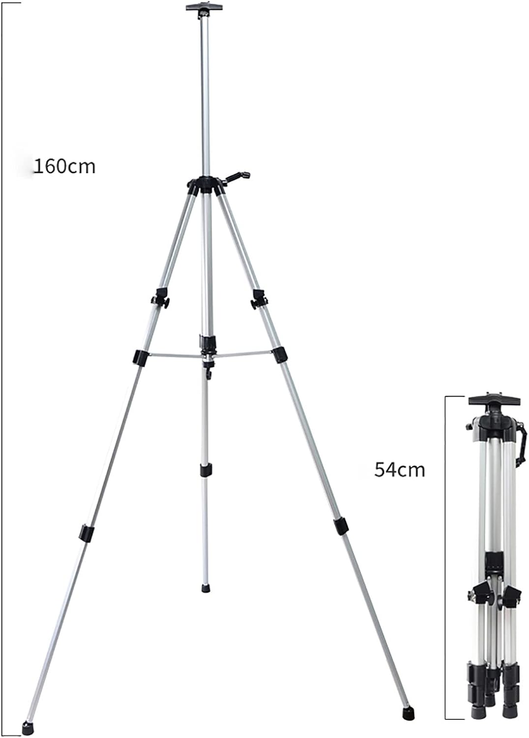 Strong and Durable Portable Easel Art Stand with Carry Bag Black