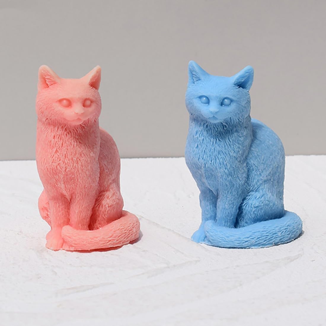 Cute Cat Candle Silicone Mold for DIY Art Projects