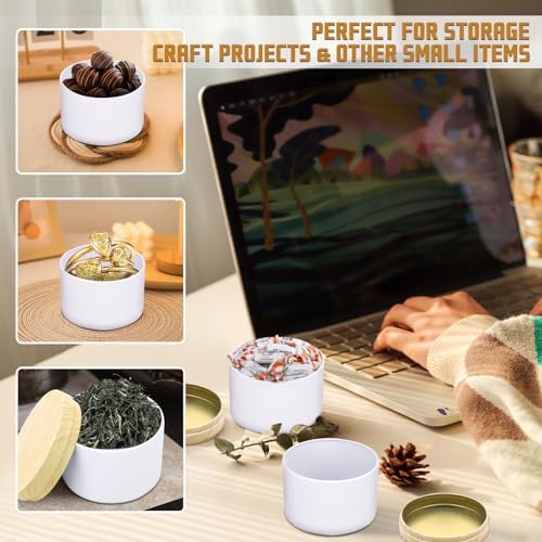 YJHSS 48-Pack Candle Jars with Metal Lids