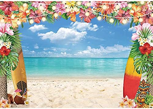10x8ft Hawaiian Luau Beach Photography Backdrop