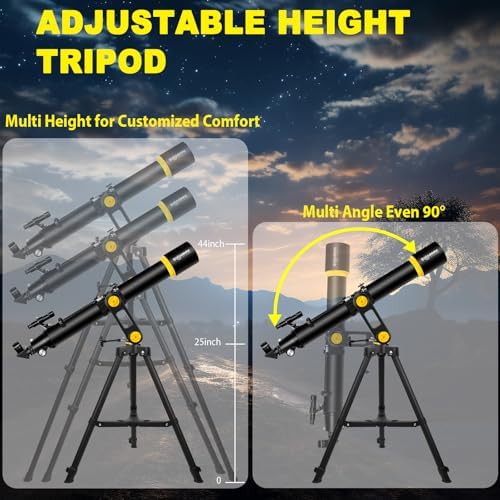 SOLOMARK 90mm Telescope with 1000mm Focal Length