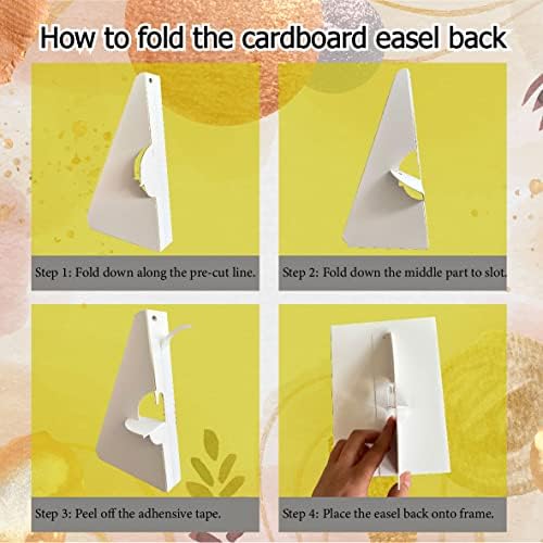 7 Inch Self Stick Cardboard Easel Backs Pack of 60