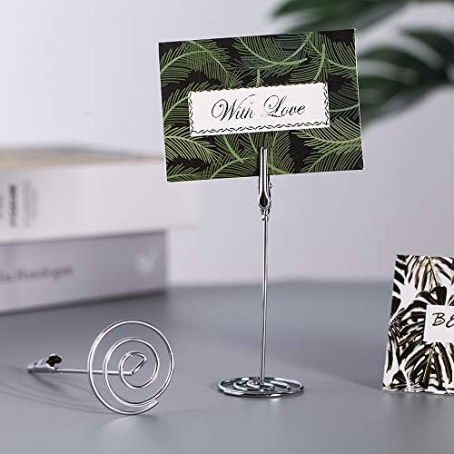 Artliving 12pcs Place Card Holder with Silver Base