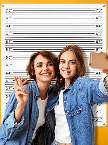Blulu Mugshot Backdrop 49 x 43 ft Photo Booth Banner