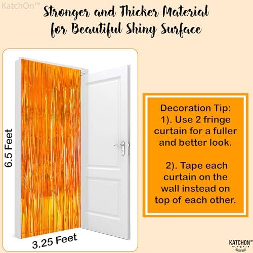 Orange Streamers Pack of 2 Basketball Party Backdrop