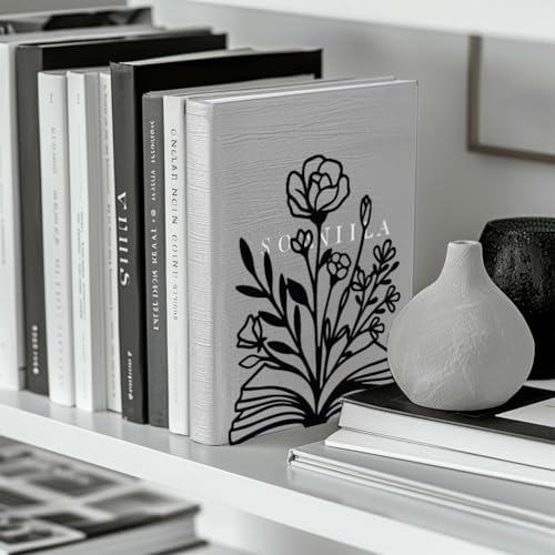 Peacoblue Cast Iron Bookends Modern Design 1 Pair