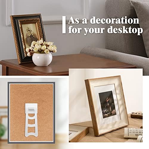 4 White Plastic Frame Easel Back Stand 12 Pcs