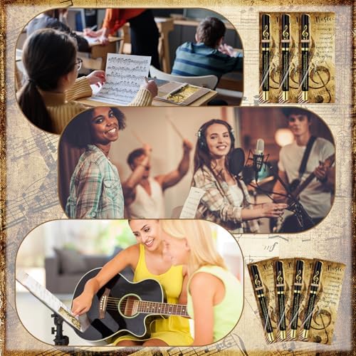 30 Piece Music-themed Pen and Bookmark Set