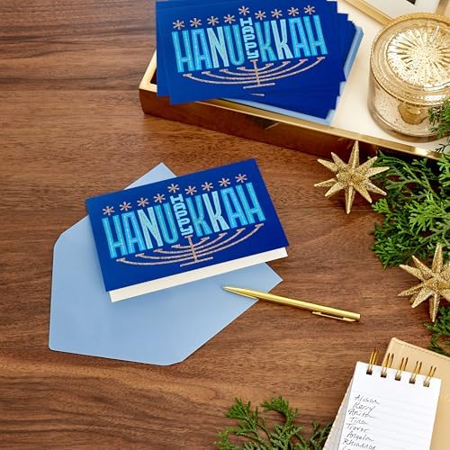 Hallmark Tree of Life Hanukkah Cards 16 Pack