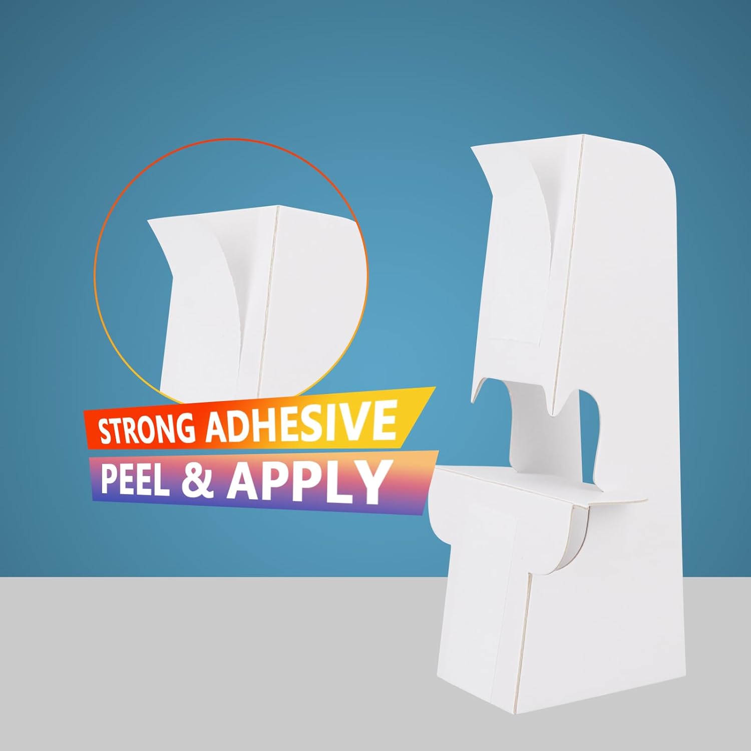 SHUESS 100 Pack 7 Inch Self Adhesive Cardboard Easel Backs