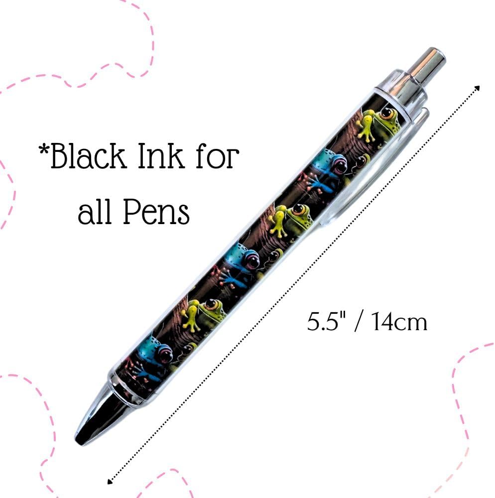 10PC Cute Frog Pens with Green Design