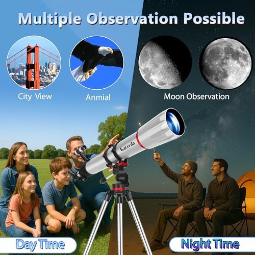 Gaterda 90mm Refractor Telescope for Adults