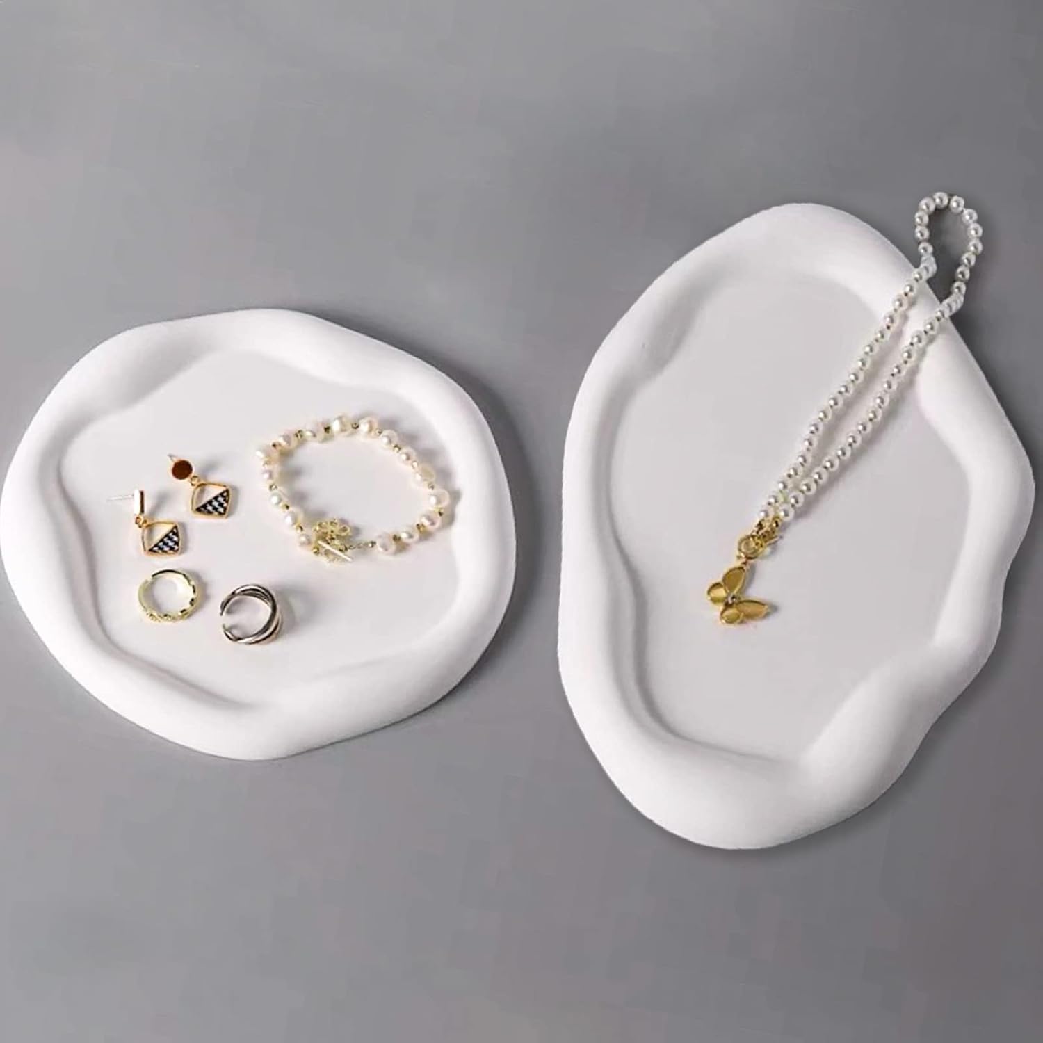 2PC Oval Round Silicone Mold for Resin Art Crafts